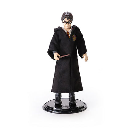 Figurine Toyllectible Bendyfigs de Harry Potter, représentant le célèbre sorcier dans sa robe de Gryffondor, prête à captiver les fans de la saga.