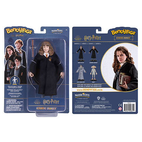 Hermione Granger dans sa pose dynamique, figurine Toyllectible Bendyfigs de Harry Potter, un incontournable pour les fans et les collectionneurs.