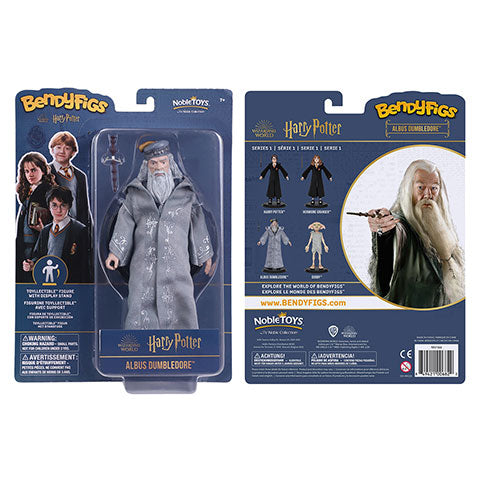 Albus Dumbledore en position dynamique, figurine Toyllectible Bendyfigs de Harry Potter, ajoutant une touche magique à votre collection.