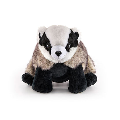 Détails réalistes de la peluche mascotte Poufsouffle - Harry Potter, avec de grandes oreilles et un sourire chaleureux, un incontournable pour les fans de la saga.