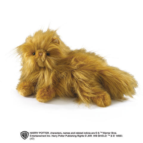 Peluche Pattenrond - Harry Potter, compagnon de Harry Potter, en polyester de qualité, 25 cm, idéale pour les fans et collectionneurs de la saga.