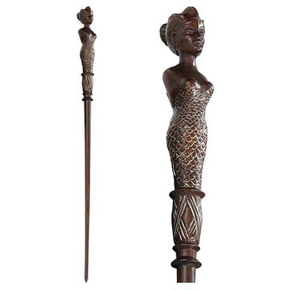 Boîte collector de la Baguette magique Ollivander Eulalie Hicks - Animaux Fantastiques, présentée dans un écrin en velours avec des rubans décoratifs.