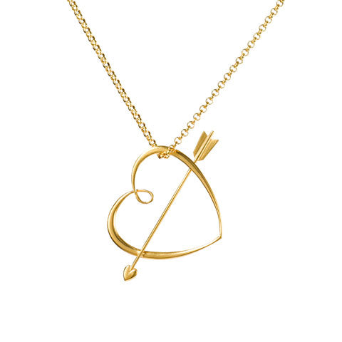 Pendentif Coeur inspiré de Ron Weasley de Harry Potter, en argent 925 et plaqué or 24k, 5,6 cm, idéal pour les fans de la saga.