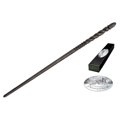 Baguette de Ginny Weasley - Réplique Officielle Harry Potter, fabriquée en résine durable, mesure 36 cm, parfaite pour les collectionneurs et les fans de la saga.