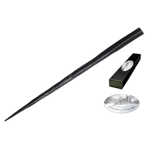 Baguette de Scabior - Une réplique authentique de la saga Harry Potter, confectionnée en résine, parfaite pour les passionnés et collectionneurs.