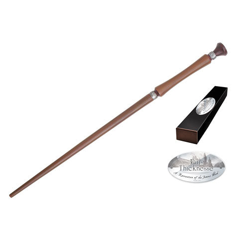 Baguette de Pius Thicknesse – Réplique Authentique, fabriquée par Noble Collection, idéale pour les fans de Harry Potter et pour l'exposition.