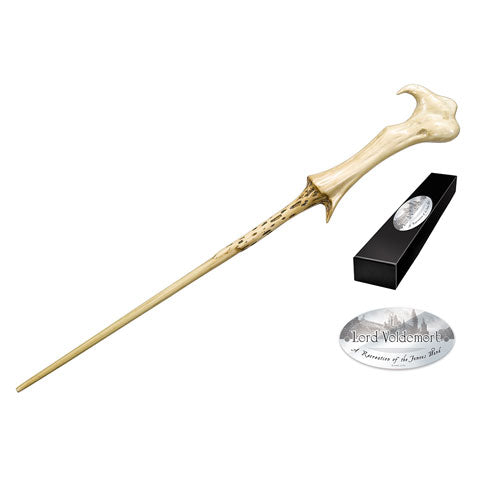 Baguette de Lord Voldemort - Réplique Authentique, incontournable pour les fans d'Harry Potter, fabriquée en résine de haute qualité et mesurant environ 37 cm, parfaite pour la collection ou le cosplay.