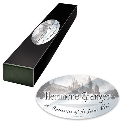 Baguette de Hermione Granger - Détails sophistiqués en résine de haute qualité, présentée dans une boîte élégante, parfaite pour les fans de Harry Potter.