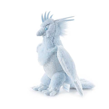 Gros plan sur la Peluche Patronus Phénix - Harry Potter, révélant sa texture douce et ses finitions soignées, conçue par Noble Collection pour les véritables fans.