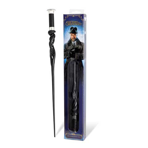 Baguette magique blister Albus Dumbledore - Animaux Fantastiques, accessoire de collection emblématique, conçue en résine durable, mesurant environ 40 cm, idéale pour les fans de Harry Potter.