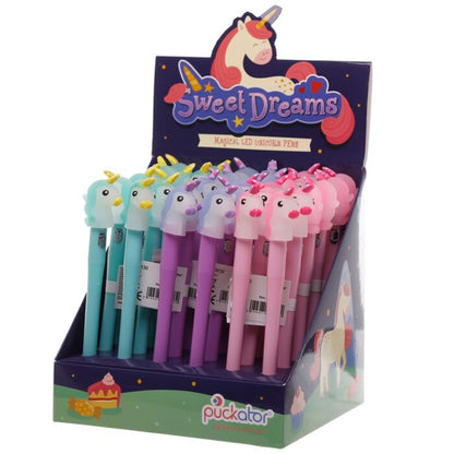 Stylo LED Sweet Dreams - Licorne, une touche de magie et de créativité à chaque doodle.