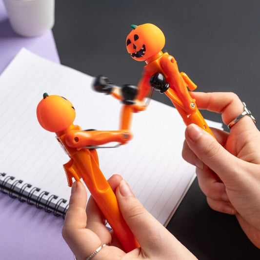 Stylo Boxeur - Citrouille Effrayante avec design Halloween captivant en plastique ABS et PVC.