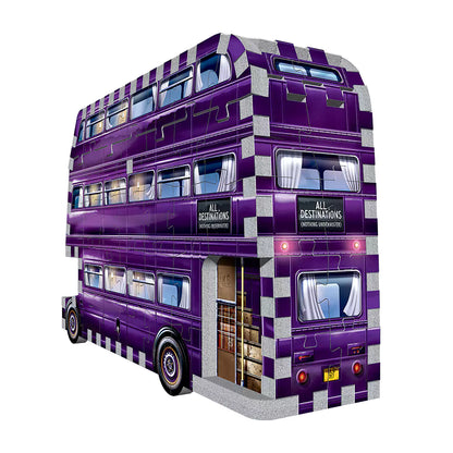 Image du Magicobus - Puzzle 3D Wrebbit - Harry Potter, montrant les pièces en mousse prêtes à être assemblées pour une aventure magique.