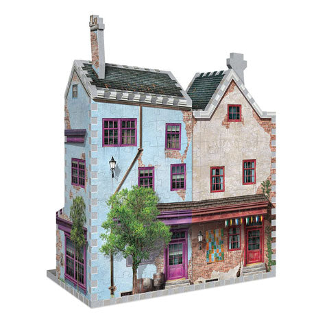 Puzzle 3D Wrebbit représentant les boutiques d'accessoires de Quidditch - Harry Potter, parfait pour les fans de la saga.