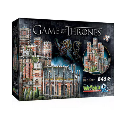 Puzzle 3D Le Donjon Rouge - Game of Thrones, une vue fascinante de la forteresse emblématique de Westeros, conçu par Wrebbit, parfait pour les fans de la série.