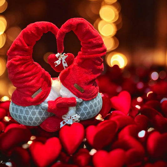 Gnome Couple en cœur - CREA CRIS