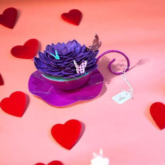 Tasse violette fleur de lotus - MA FABRIQUE BIEN AIMEE