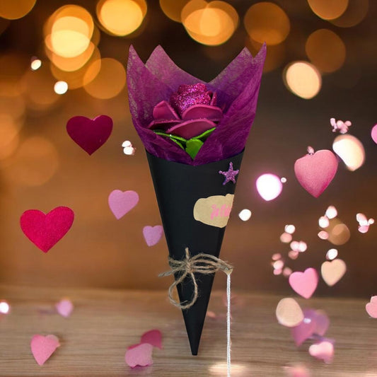 Cornet rose brillante - MA FABRIQUE BIEN AIMEE