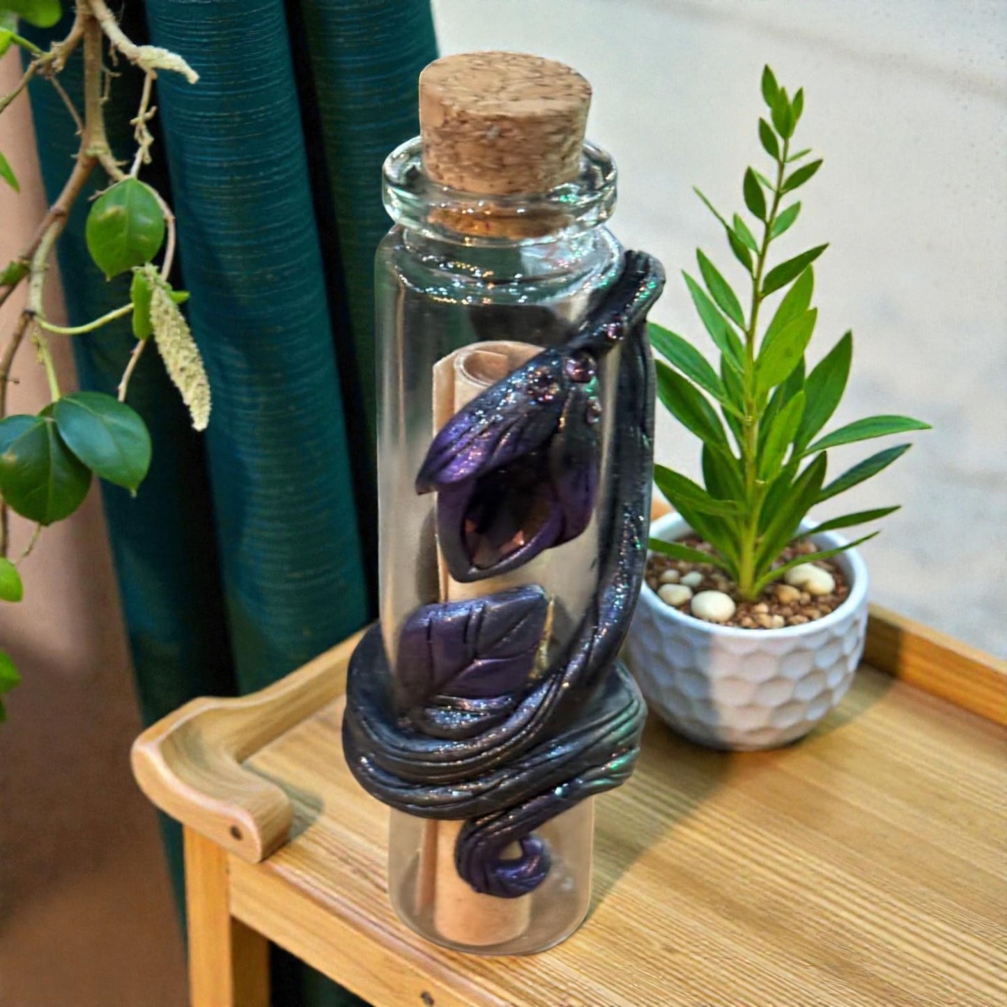 Fioles messagères - RoseAppolineArt décoration fantasy artisanale RoseAppolineArt