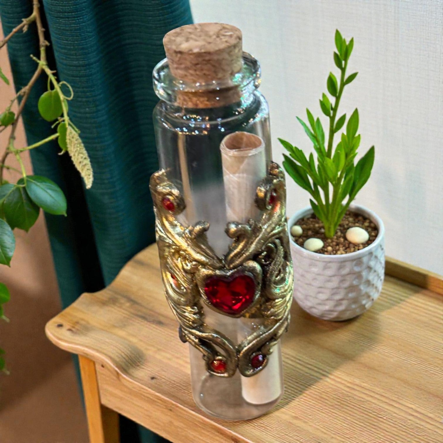 Fioles messagères - RoseAppolineArt décoration fantasy artisanale RoseAppolineArt
