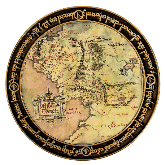 Pièce de luxe Le Seigneur des Anneaux : Carte de la Terre du Milieu