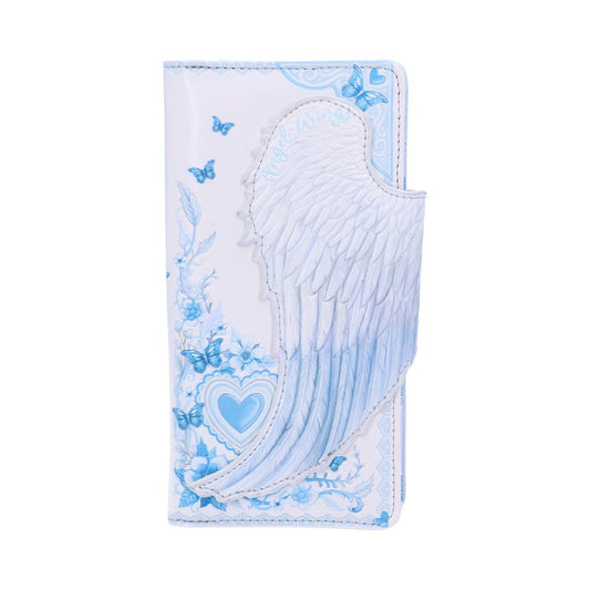 Ailes d’ange blanches Sac à main en relief 18,5cm