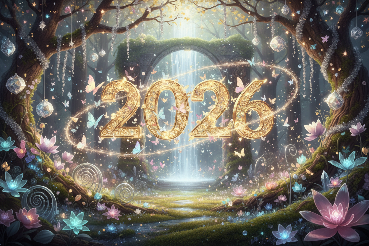 Bonne année 2026 féérique