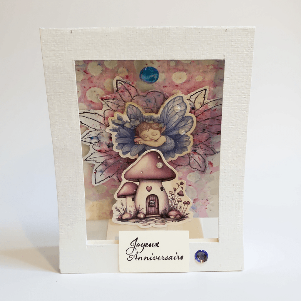 Carte Fée “Que la magie commence” de La Carterie de Fanny, une belle invitation avec un design féerique en 3D, symbole d'espoir et de transformation.