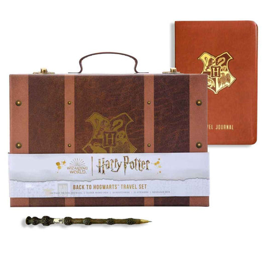 Coffret de voyage Harry Potter : Retour à Poudlard Insight Editions - Un élégant ensemble de papeterie inspiré des mystères de Poudlard, conçu par Ankorstore.