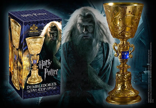 Coupe de Dumbledore de la Noble Collection, fabriquée en polyrésine peinte à la main, symbole d'héritage et d'une touche de magie pour les fans de Harry Potter.