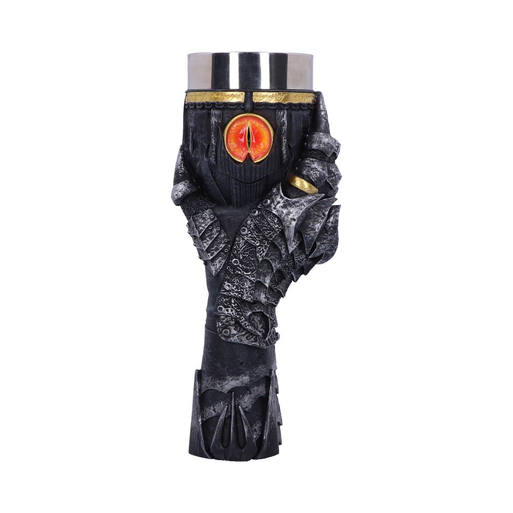 Détails raffinés de la Coupe Sauron par Nemesis Now, montrant la splendide sculpture et la finition artistique inspirée de Le Seigneur des Anneaux.