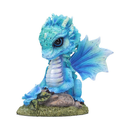 Figurine de Dragon fleur de pavot bleue 11 cm, dévoilant la magie des créatures légendaires à travers des couleurs vibrantes et un travail artisanal minutieux.