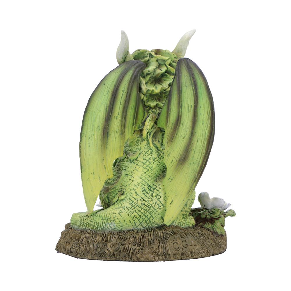 Figurine de Dragon Fleur de fraise 11,5 cm en polyrésine, fusionnant la magie des créatures légendaires avec l'élégance de la nature.
