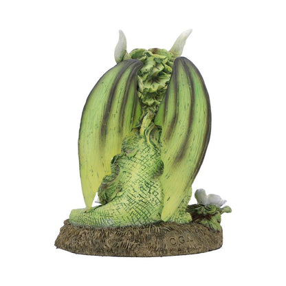 Figurine de Dragon Fleur de fraise 11,5 cm en polyrésine, fusionnant la magie des créatures légendaires avec l'élégance de la nature.