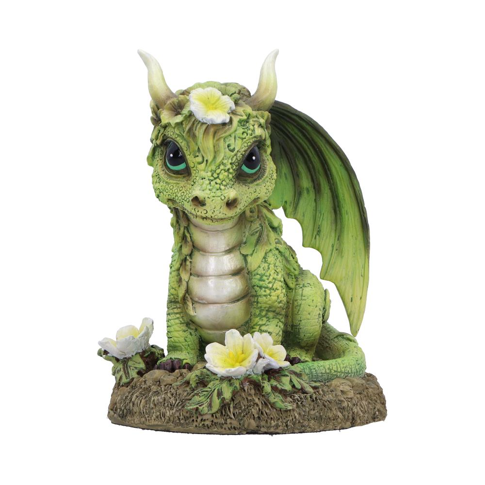 Détails captivants de la figurine de Dragon Fleur de fraise 11,5 cm, peinte à la main par Nemesis Now, inspirant émerveillement et charme.