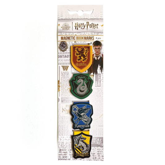Marques-pages magnétiques Harry Potter House Crests