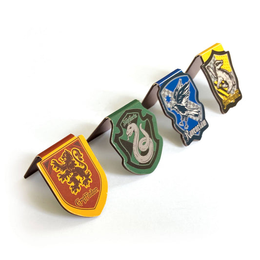 Marques-pages magnétiques Harry Potter House Crests
