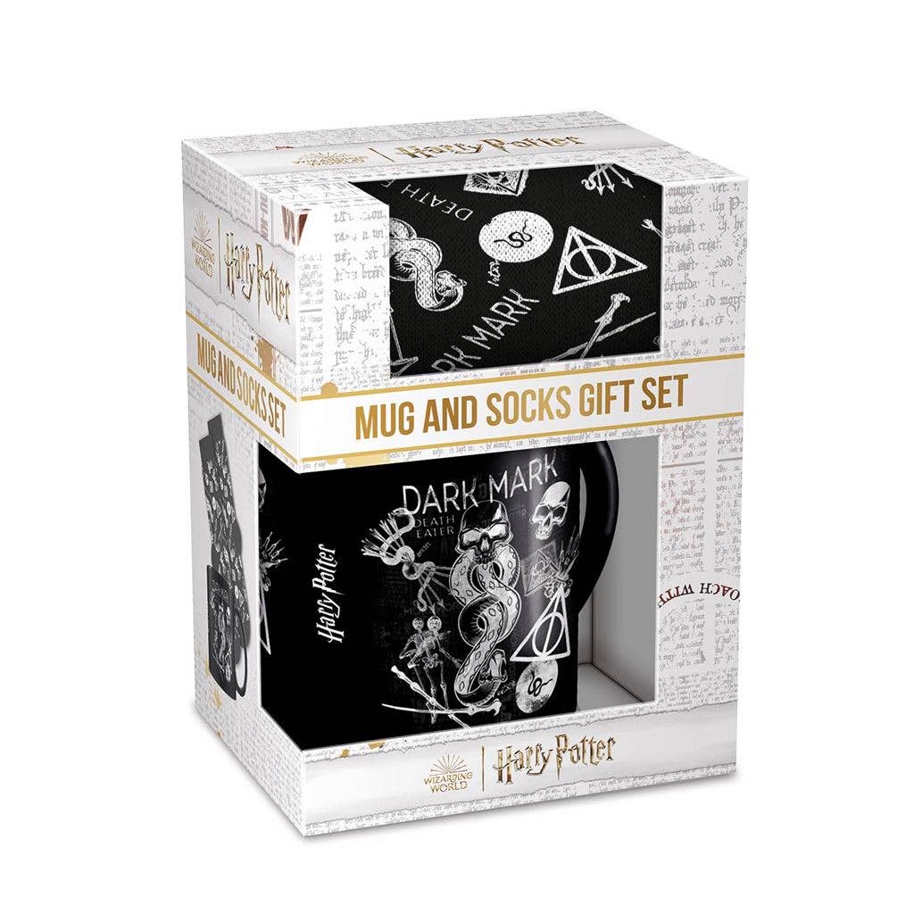 Ensemble de mugs et chaussettes Harry Potter (Dark Arts)