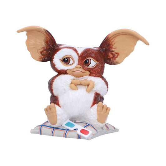 Figurine Gizmo avec lunettes 3D Gremlins 14.5cm de Nemesis Now, représentant le célèbre Mogwai prêt pour une soirée cinéma.