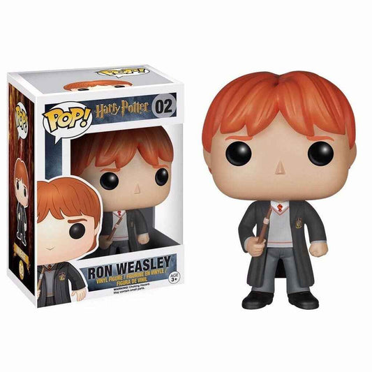 Figurine en vinyle Ron Weasley par Funko Pop!, représentant le personnage emblématique de Harry Potter, parfaite pour les collectionneurs et fans.