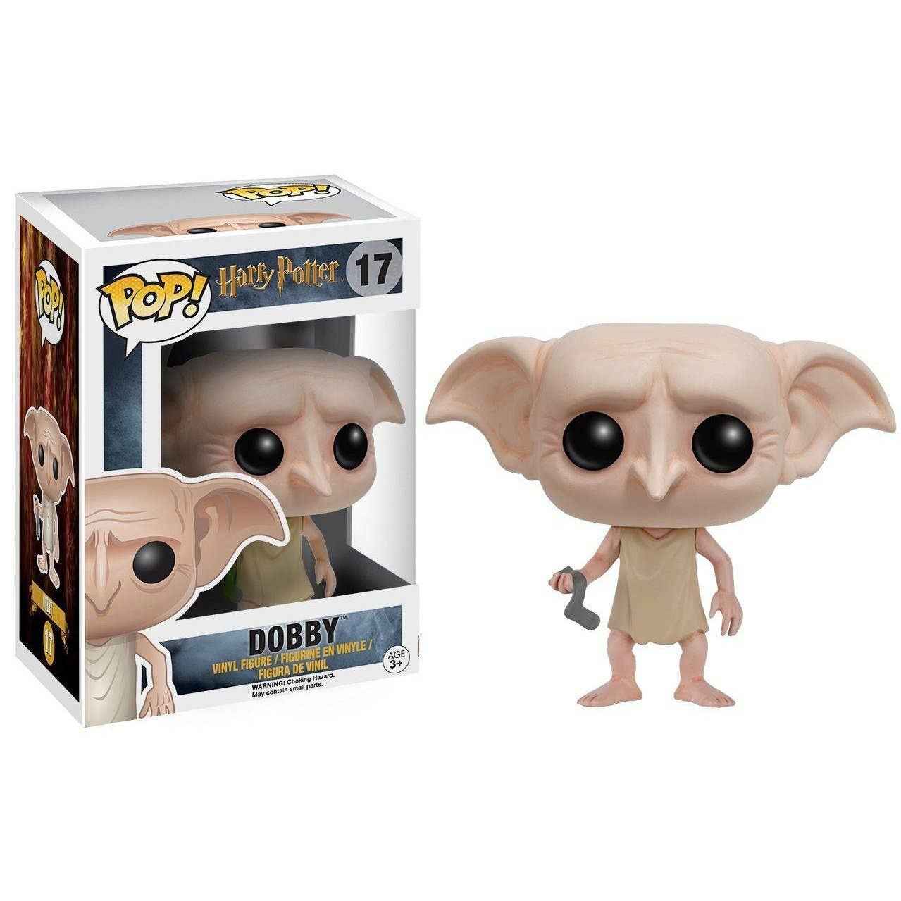Figurine Dobby en vinyle de Funko Pop! Movies Harry Potter, un personnage emblématique avec des oreilles oversized et un sourire malicieux, idéale pour les fans de la saga.