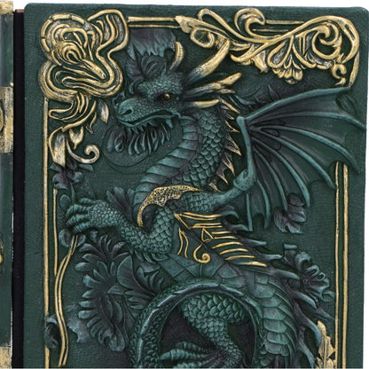 Vue immersive du Grimoire du Dragon, un carnet de notes inspiré de la fantasy, par Nemesis Now.