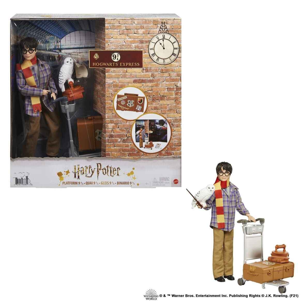 Poupée de collection Harry Potter – Coffret Quai 9 3/4 par Ankorstore, inspirée de l'instant magique du départ pour Poudlard.