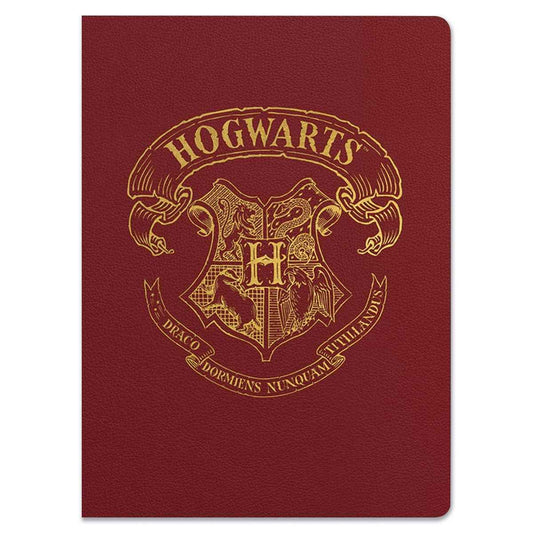 Journal à couverture souple Harry Potter Poudlard Crest de Paper House Productions, idéal pour capturer vos pensées et récits dans un univers magique.