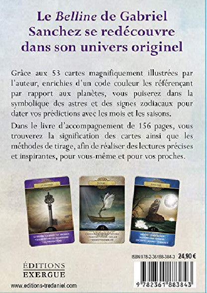 Le Belline (Coffret) Carte Oracle - un aperçu des 53 cartes magnifiquement illustrées prêtes à offrir une expérience de divination inspirante.