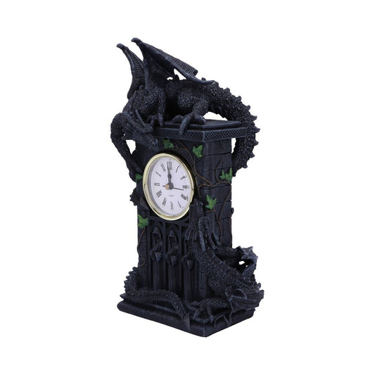 Duelling Dragons Horloge Dragon Ivy Pendule de cheminée