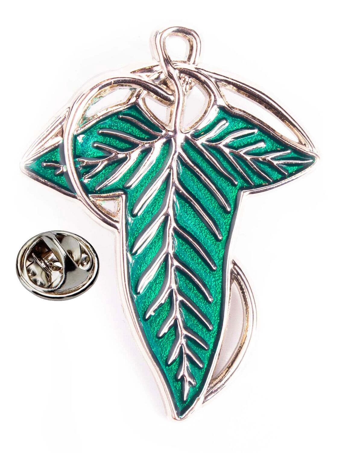 Pin's Le Seigneur des Anneaux La Feuille De Lorien d'Ankorstore - Accessoire élégant inspiré de l'univers elfique, représentant la célèbre feuille de Lórien, parfait pour les fans de fantasy.