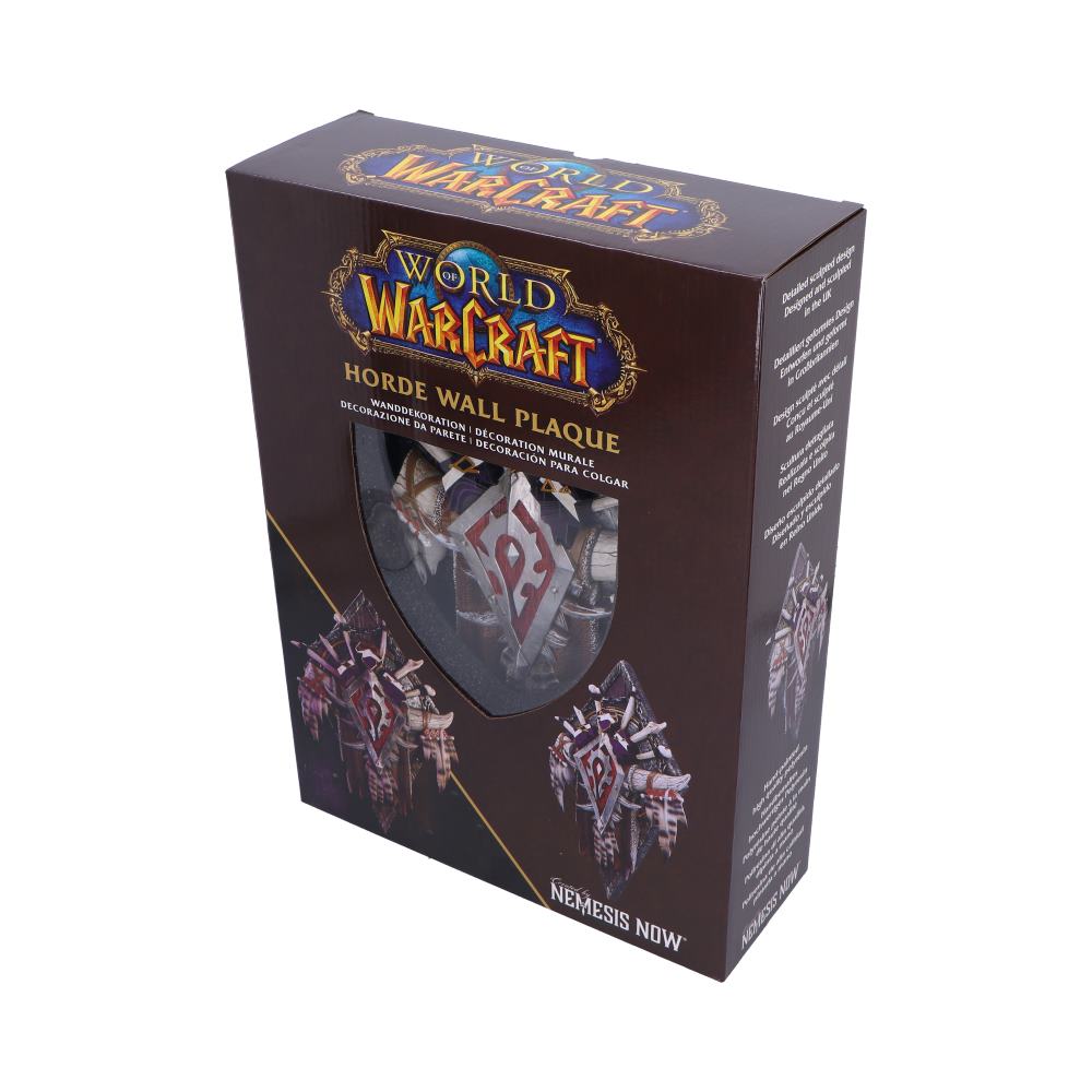 Plaque murale World of Warcraft Horde 30cm de Nemesis Now, un chef-d'œuvre décoratif pour les passionnés de Warcraft.