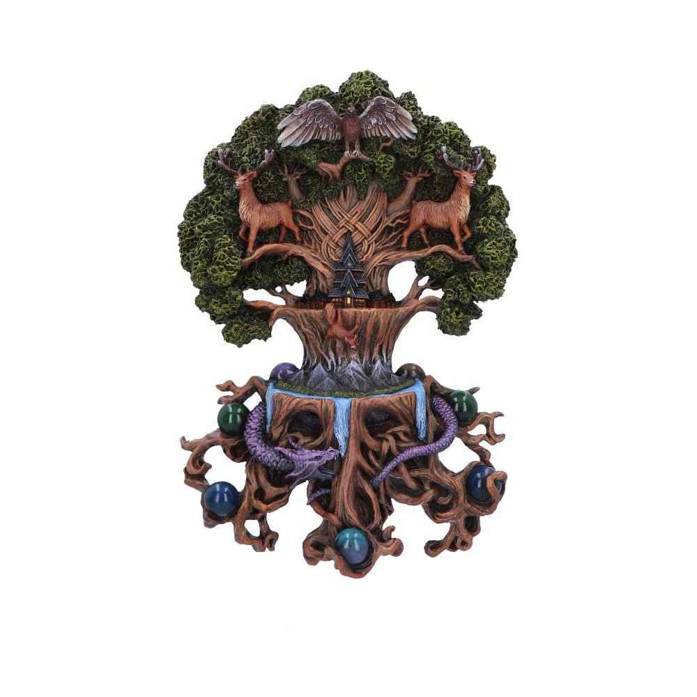 Plaque murale Yggdrasil par Anne Stokes de Nemesis Now, une décoration fantasy fascinante mettant en avant la mythologie nordique.