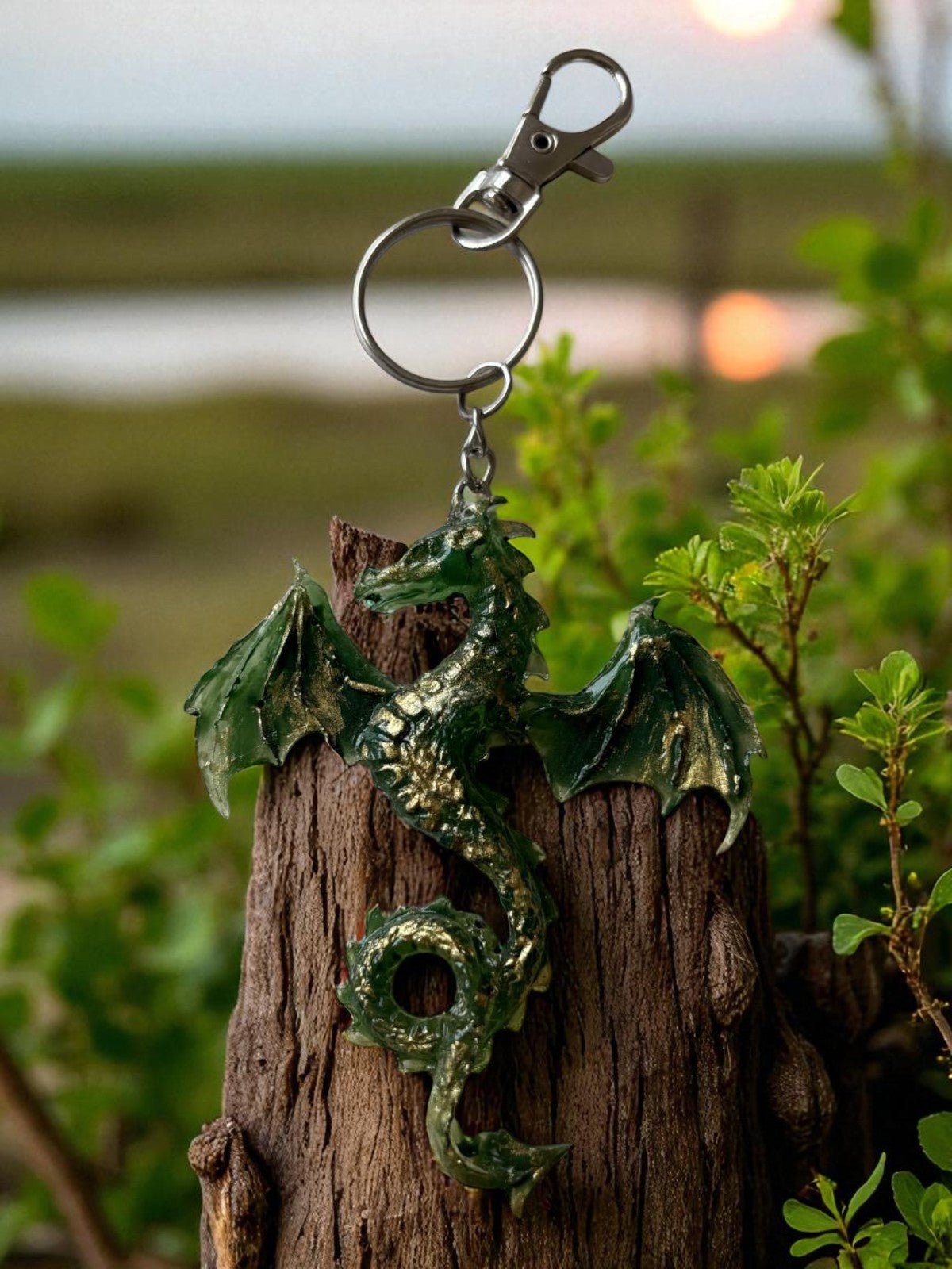 Charmant porte-clés de porte-clés par Uchronie Créations, un cadeau original pour les rêveurs.